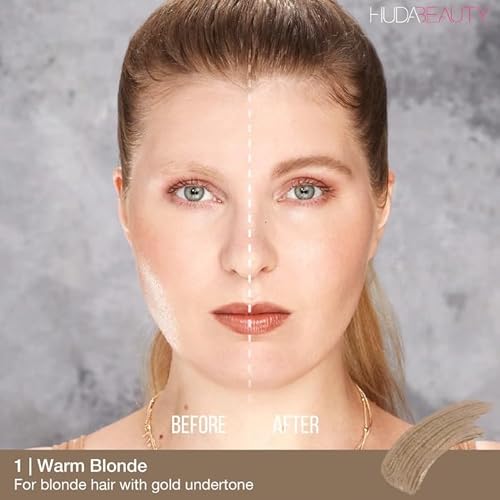 HUDA BEAUTY #BombBrows Full ¡®n Fluffy Volumizing Fiber Gel Warm Blonde