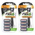 Disposable Men's Razor Set with 2 Handles & 8 Cartridges - Sensitive Skin