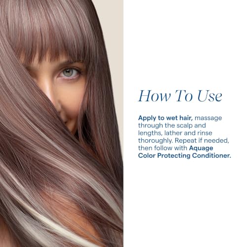 Aquage Color Protecting Shampoo 8 oz | Gentle Hair Wash for Color-Treated Hair