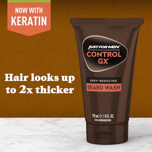 Beard Wash - Gradually Reduces Grey, Natural Look, 4 Fl Oz Pack of 3