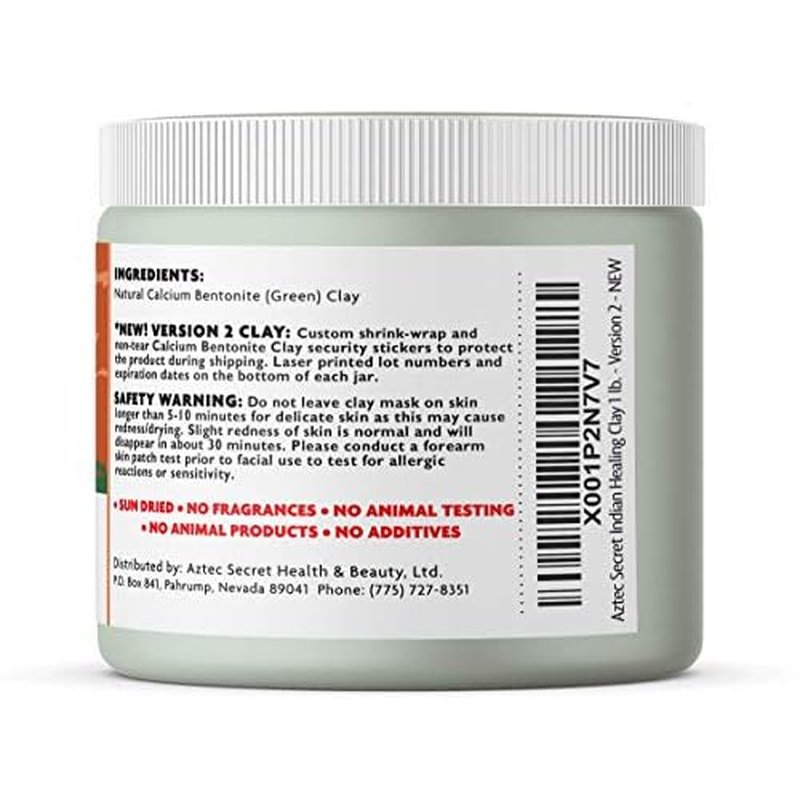 Aztec Secret - Indian Healing Clay 1 lb and Joboba Oil 2 oz Bundle
