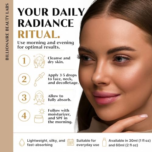 Vitamin C Serum for Face - Anti-Aging Brightening & Hydrating Serum with Hyaluronic Acid - 2 Fl Oz - Includes Variation 2 Fl Oz Pack of 1