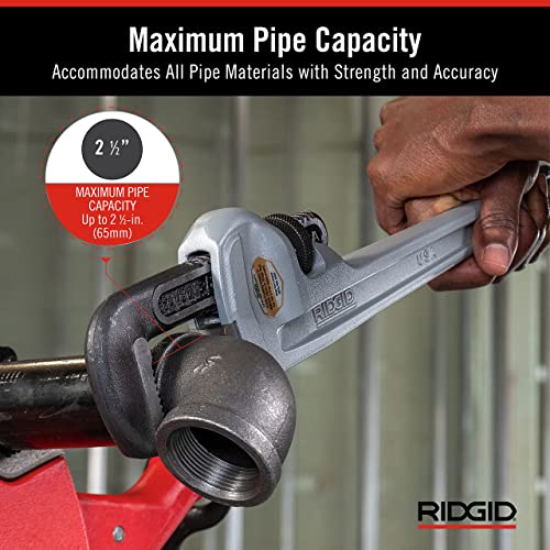 18-Inch Aluminum Pipe Wrench - Lightweight Heavy-Duty Plumbing Tool