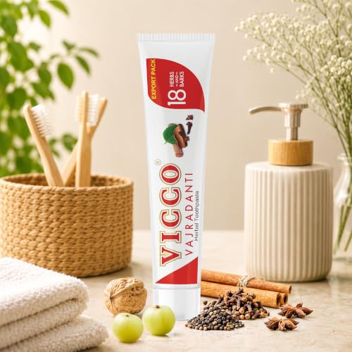 Herbal Toothpaste for Oral & Gum Care - Fluoride-Free, 70 Years Ayurvedic Tradition, 3.53 oz (5 Pack)