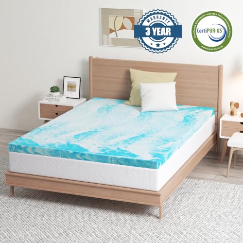 3 Inch Gel Memory Foam Mattress Topper California King Pressure Relief