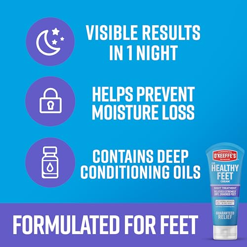O'Keeffe's Healthy Feet Night Treatment Foot Cream 7 oz Tube Pack of 2