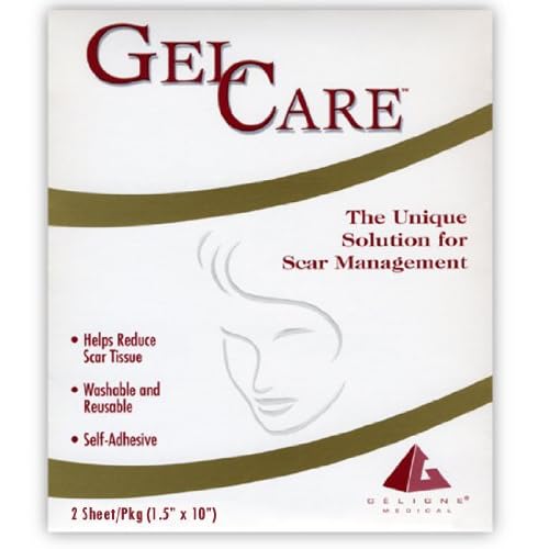 Silipos Gel-Care Advanced 762 Self-Adhesive Sheet ? 1.5 x 10 in. Silicone Free, Hypoallergenic Scar Treatment Strip
