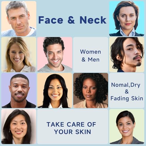 Retinol Cream for Face, Collagen Neck Creams for Tightening and Firming, Anti Aging Day & Night Facial Moisturizer for Women & Men, Instant Face Lift Wrinkle Cream 1.7 fl. oz with Glycolic Acid Pads