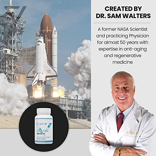 Stem Cell Renew 1-Month Supply - Vitality Boost for Youthful Energy & Mental Sharpness - NASA Scientist Created (60 Count)