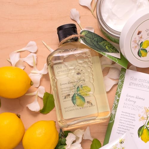 The Cottage Greenhouse Body Wash - Lemon Blooms & Honey Scent