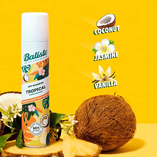 Batiste Dry Shampoo, Tropical, 6.73 Ounce (Packaging May Vary) (Pack of 2)