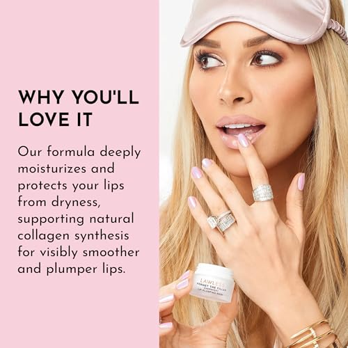 LAWLESS Sweet Dreams Overnight Lip Mask - Natural Hydrating & Plumping Treatment, 0.28 oz