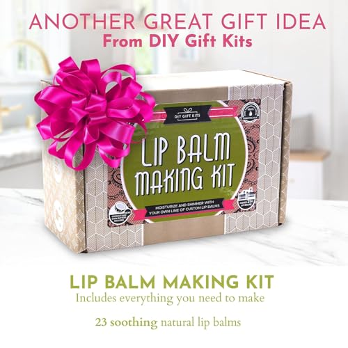 DIY Gift Kits Lip Balm Making Kit - DIY Self-Care Craft Kits - Lip Balm Equipment with Mica & Tubes - DIY Homemade Products with Shea & Coconut Butter - 73-Piece Set, Lime & Rose, Assorted