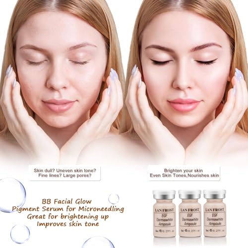 Facial Glow Foundation Serum Starter Kit Combined With Niacinamide and Peptides to Even Skin Tone Hydration Anti-Ageing Foundation Set, 12 Vials #1 Color
