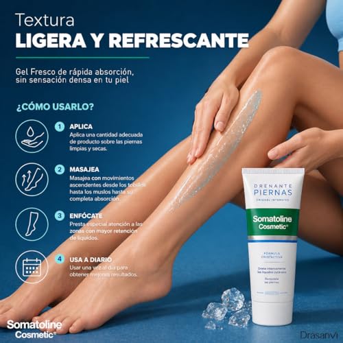Slimming Leg Gel Treatment - Drains Excess Liquids & Remodels Legs - 6.7 Oz