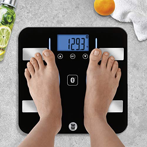 Conair Black Weight Watchers Bluetooth Body Scale with Body Fat & BMI