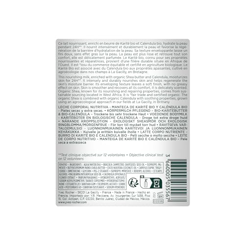 Yves Rocher Repair Lotion for Extra Dry Skin, Hand and Body Lotion to Repair & Nourish, 13 FL OZ