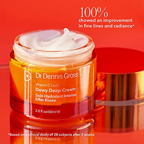 Vitamin C Lactic Deep Cream - Hydrating & Firming Moisturizer for All Skin Types - 2 oz
