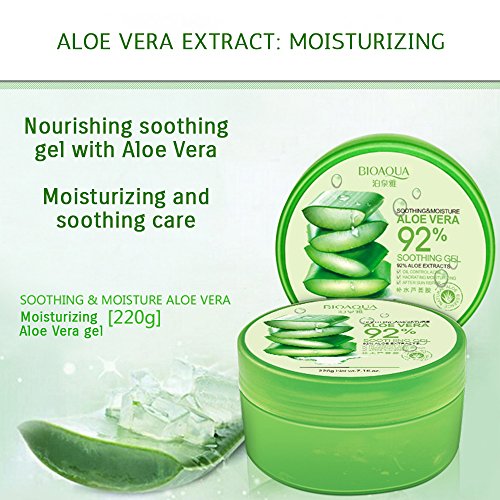 Aloe Vera Night Cream Gel Set - 3 Pack 7.43 Fl Oz | Hydrating & Soothing Moisturizer