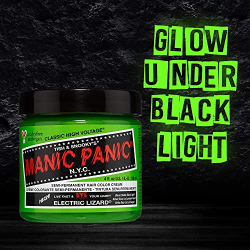 Neon Green Hair Dye - Bright Semi-Permanent Color for Pre-Lightened Hair, 4 oz, 2 Pack