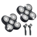 Shaver Replacement Blades Compatible with Freedom Head Shaver Kit, 5 Head Replacment Shaver Heads for Bald Men Head and Face Electric Razor Shaver Head (Heads/2PCS)