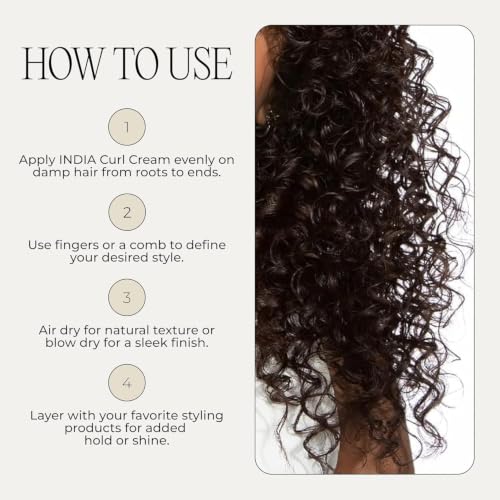 Curl Cream for Wavy & Curly Hair - Nourishing Styling & Frizz Control