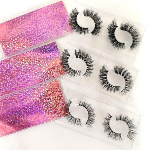 40 Pairs Fluffy False Eyelashes Bulk 10 Styles 12-15mm Natural Look Reusable