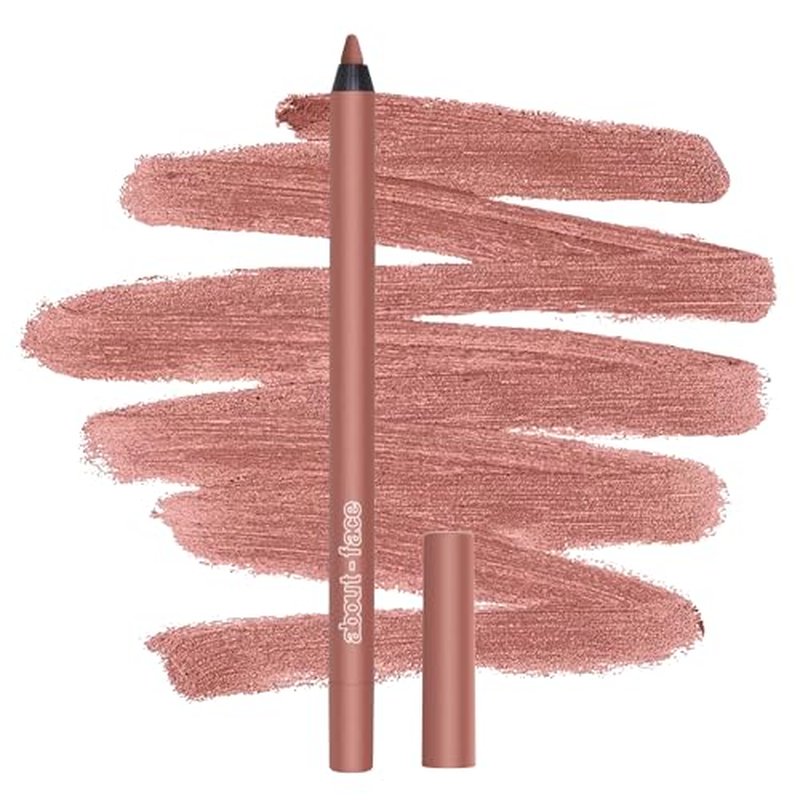 about-face Matte Fix Lip Pencil Baby Be Good ? Long-Wear, Creamy Matte Lip Liner with Hyaluronic Acid & Vitamins C & E ? Vegan, Cruelty-Free, Clean Beauty ? 0.042 oz (Peachy Beige)