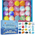 Blue Kids Bath Bombs with Surprise Marine Animals - 20 Pack, 1 Ounce Each, Gift Set