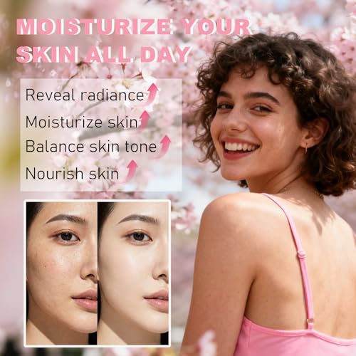 Sakura Skin Care Set for Teen Girls Birthday Gifts - Kids Skin Care Set for girls Ages 8-12 -Skincare for Girls 10-12 - Skin Care for Kids 8-9 - Skin Care Kit for Women Christmas Gifts