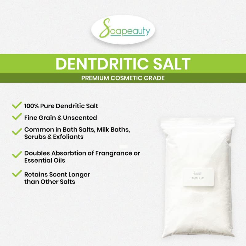 Soapeauty Organic Dendritic Salt 80oz Bath & Exfoliant Salt Pack of 2
