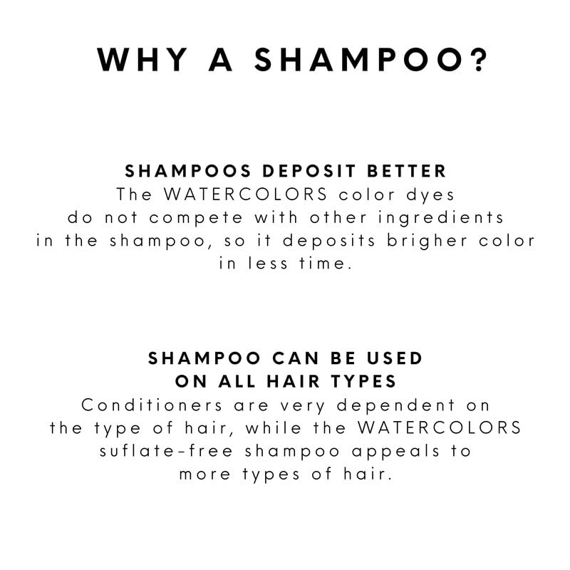 Watercolors Metallic Color Depositing Shampoo - Silver 8 Fl Oz - Intense Shine & Revive Fading Tones