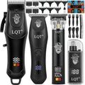 Men's Hair Clippers and Trimmer Set Cordless Clippers Haircut Nose Hair Trimmer Beard Trimmer and Shaver Professional Grooming for Face Nose Body