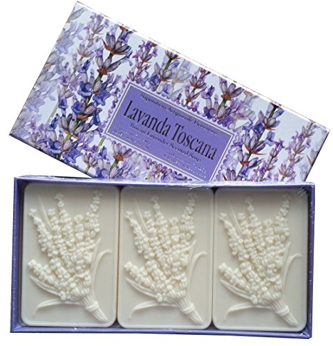 Lavender Bar Soap Set - 3 x 125g Natural Handmade Soap Bars