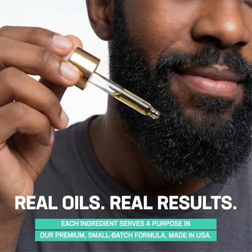 Men's Beard Oil with Argan Jojoba Castor - Hydrating & Nourishing 1 oz