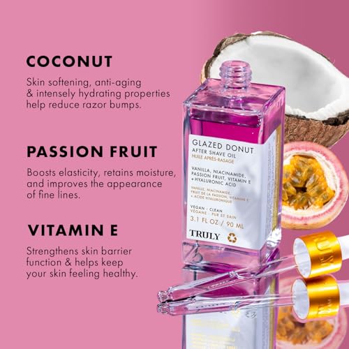 Truly Luxury After Shave Oil | Soothing & Hydrating Treatment to Prevent Ingrown Hair For Smooth, Irritation-Free Skin for Daily Use