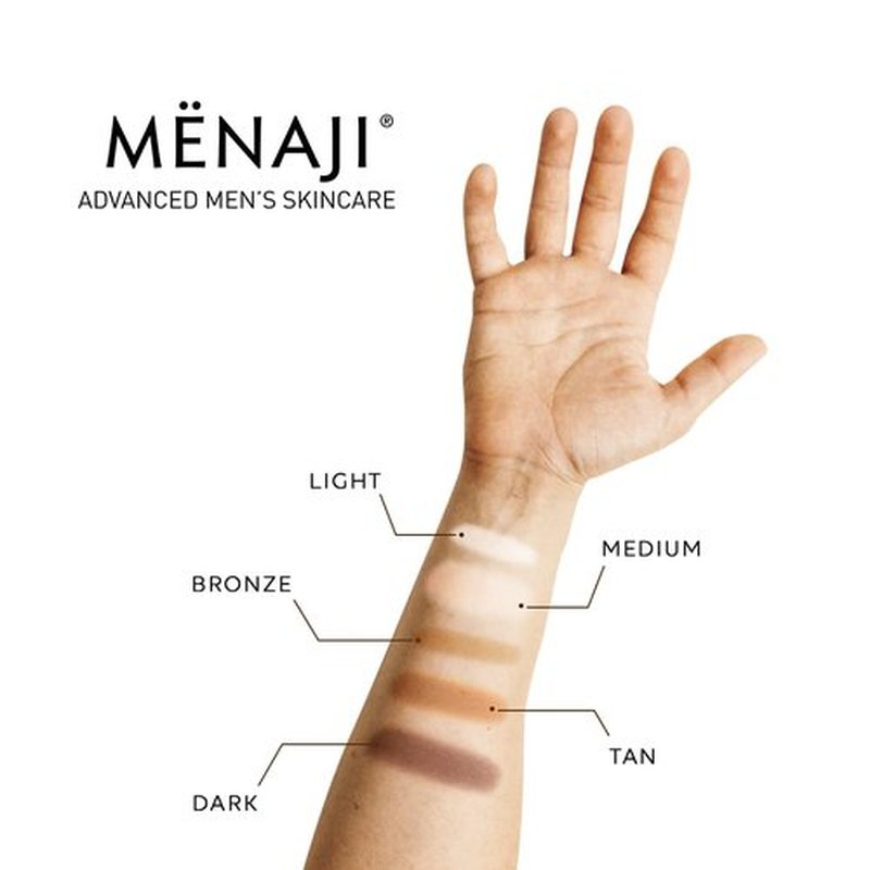 MËNAJI Anti-Shine Powder (HDPV) - Anti-Shine Face Make-Up for Men - Undetectable Full Coverage - Natural Looking Makeup - Mens Makeup - Mens Concealer- Mens Cosmetics - Contains Vitamin C & E - Bronze