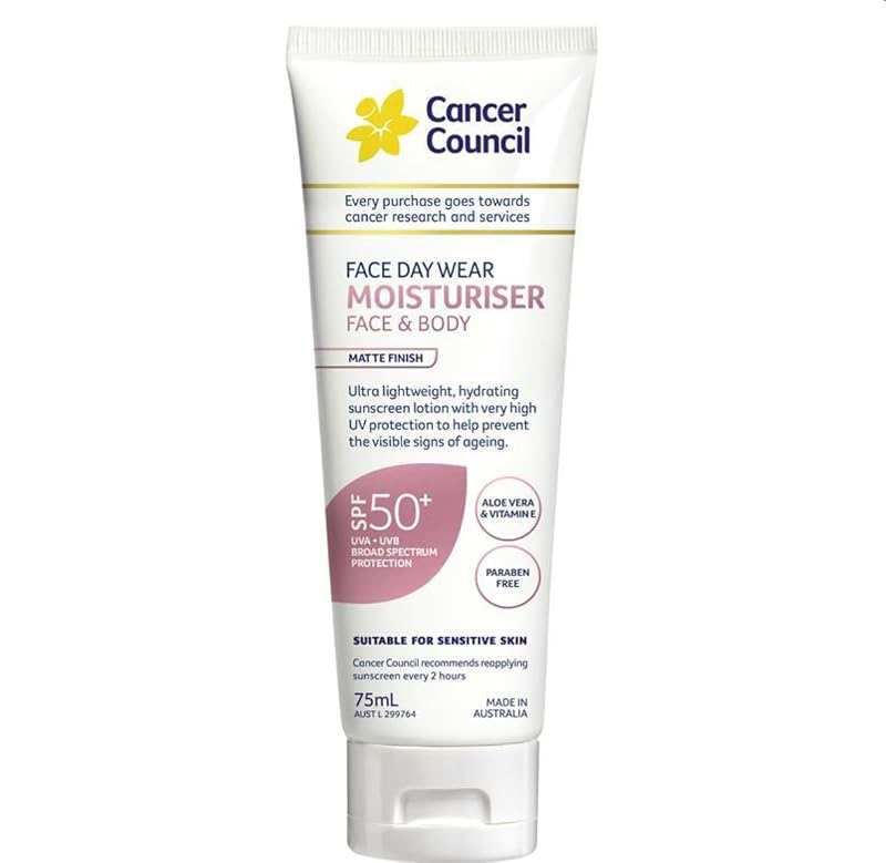 Cancer Council Face Daywear Moisturiser with Invisible SPF50+
