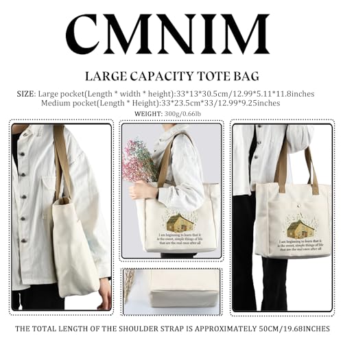 CMNIM House Book Merchandise Gifts Quote Inspired Makeup Bag Fan Gift Farmhouse Pouch 70s Farm Merch