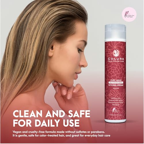 Curl Wave Styling Cream - Anti-Frizz, Humidity Resistant, Heat Protection for Curly Hair