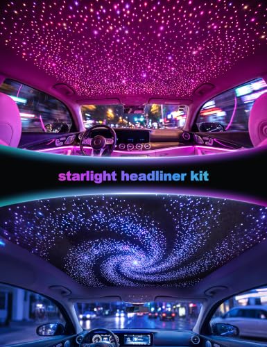 Car Starry Sky Fiber Optic Headliner Kit with 646pcs Premium Light Strands