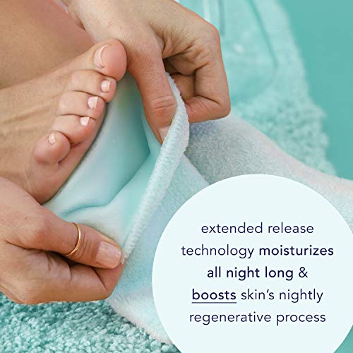 Barefoot Scientist Gray Sleep On It Overnight Moisturizing Gel Socks - Low Profile Ankle, Reusable, Natural Ingredients