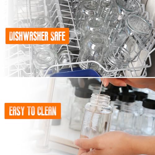 EkkoVla 2 FL.OZ Glass Shot Bottles Pack of 30 with Caps – Reusable Wellness & Travel Containers