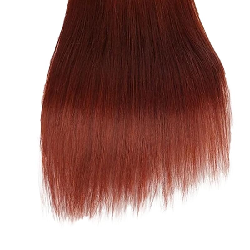 28 Inch Straight Wave Human Hair Bundle 100g Red Brown 33# Cooper Red Brown From Brazilian Virgin Hair