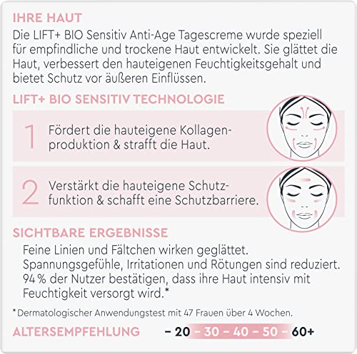 Diadermine Bio Sensitive Anti-Age Day Cream 50ml | Skin Firming Moisturizer