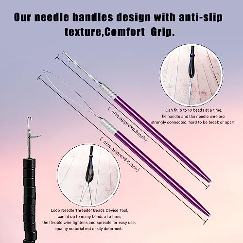 Rainbow Hair Extension Beading Tool Kit for Micro & Pre-Bonded Extensions