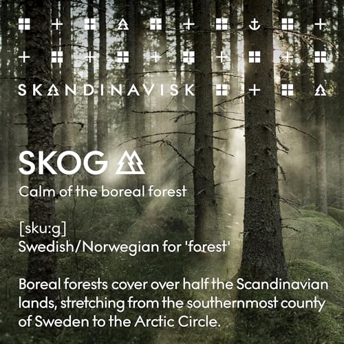 Skandinavisk SKOG ¡®Forest¡¯ Hand & Body Lotion, Scent Notes: Pine Needles and Fir Cones, Birch Sap and Woodland Lily of the Valley, Coloured Glass Bottle with Pump, 6.75 fl. oz.
