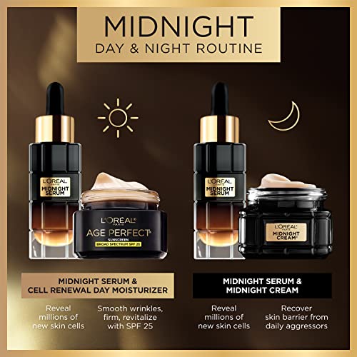L'Oreal Paris Age Perfect Anti-Aging Midnight Face Serum, Reduce