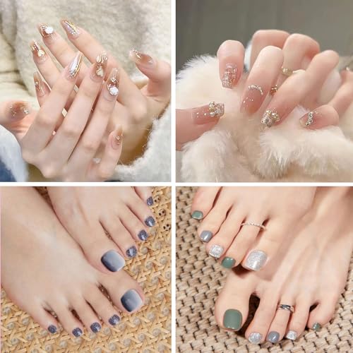 Tewloss Grey 600 Pcs Toe Separators for Pedicure & Nail Art, Soft Foam Finger Spacers