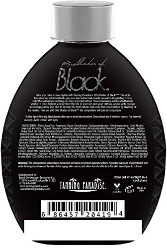 Black Bronzing Tanning Lotion with Detox & Collagen Boost - 13.5oz